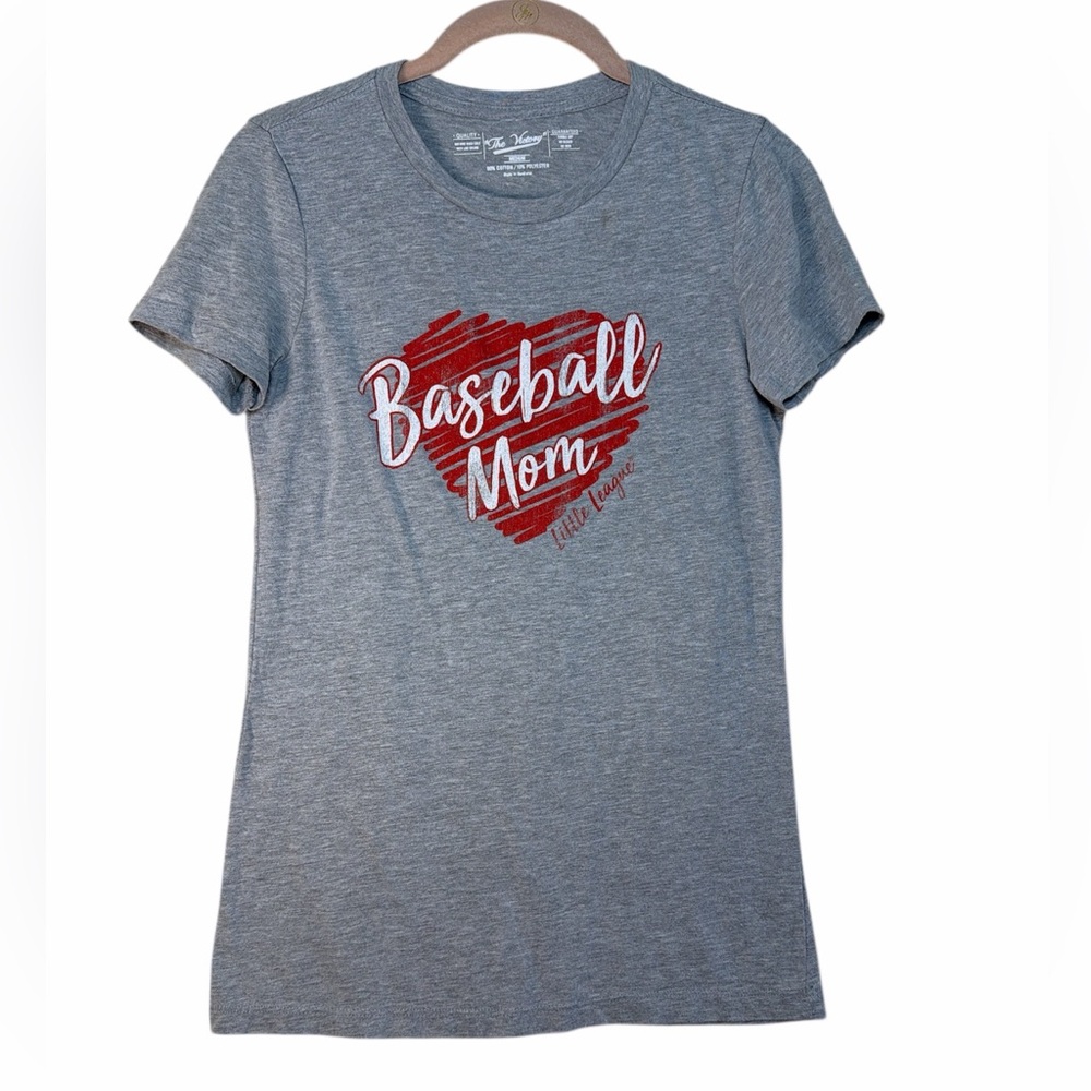 Baseball Mom Heather Gray T-Shirt